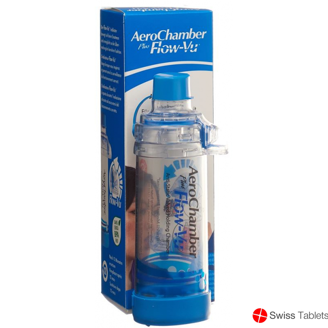 Aerochamber Plus Flow-vu without mask Blue buy online