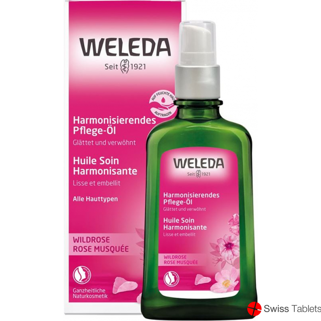 Weleda Wildrose Harmonisierendes Pflege-Öl Glasflasche 100ml buy online