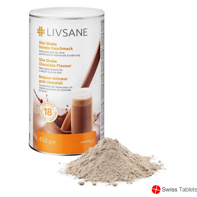 Livsane Slim Shake Schoko Geschmack 450g buy online