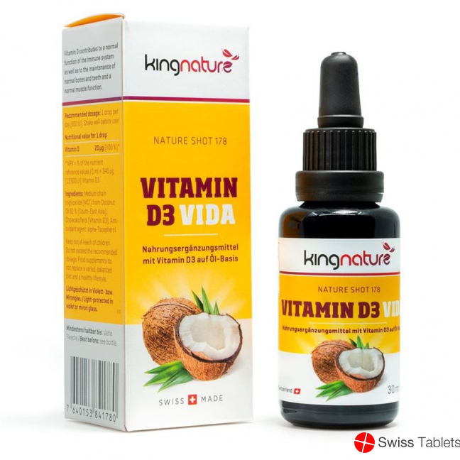 Kingnature Vitamin D3 Vida Flasche 30ml buy online