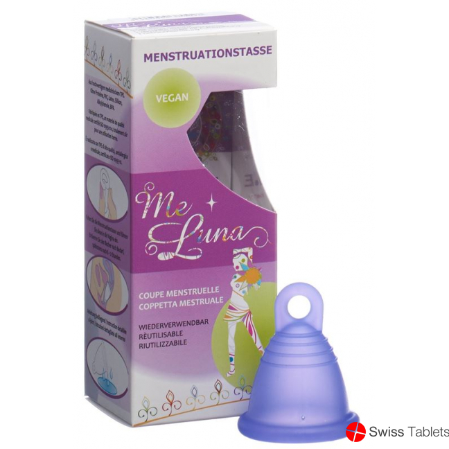 Me Luna Menstruationstasse Sport Shorty S Blau-vi buy online