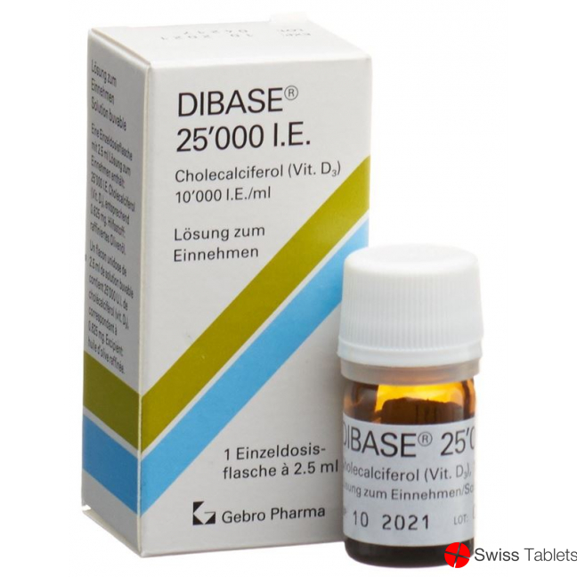 Dibase Lösung 25000 Ie Flasche 2.5ml buy online