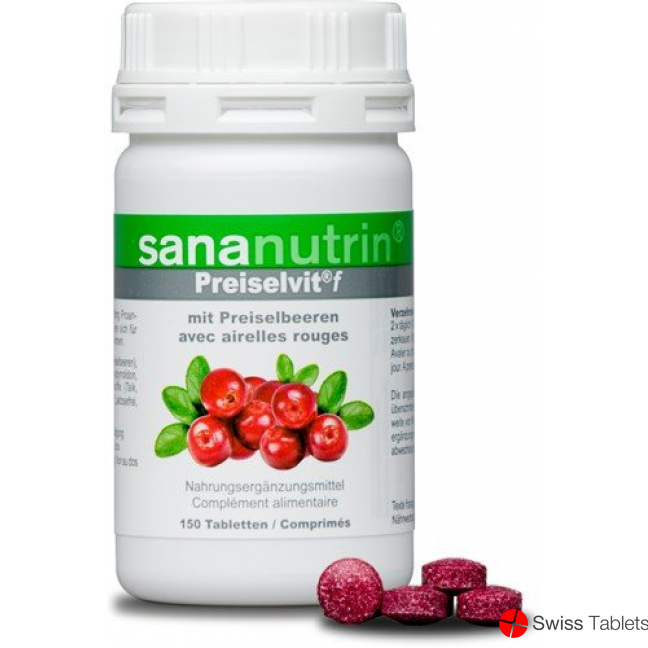 Sananutrin Preiselvit F Tabletten Dose 150 Stück buy online