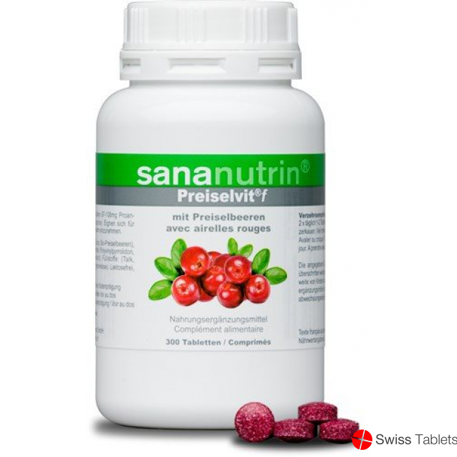 Sananutrin Preiselvit F Tabletten Dose 300 Stück buy online