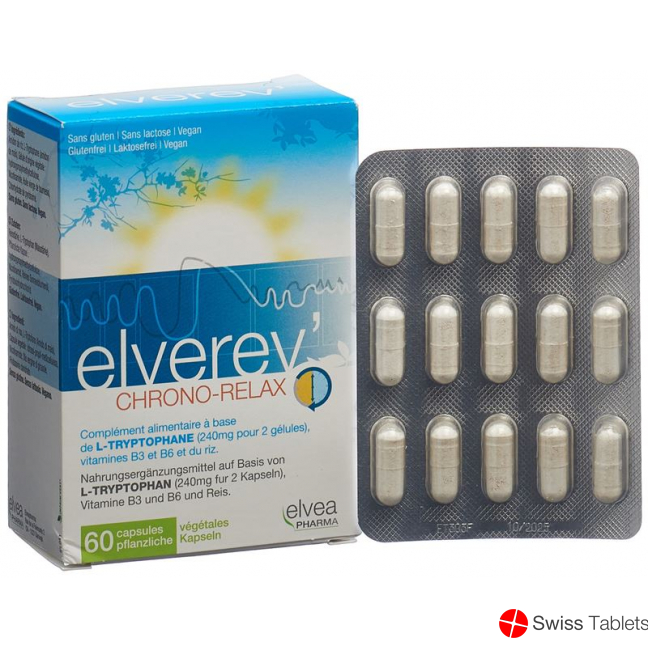 Elverev' Chrono-Relax L-tryptophan Kapseln 60 Stück buy online