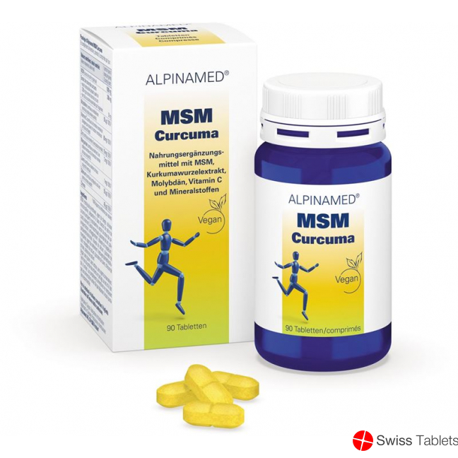 Alpinamed MSM Curcuma Tablets tin 90 pieces buy online