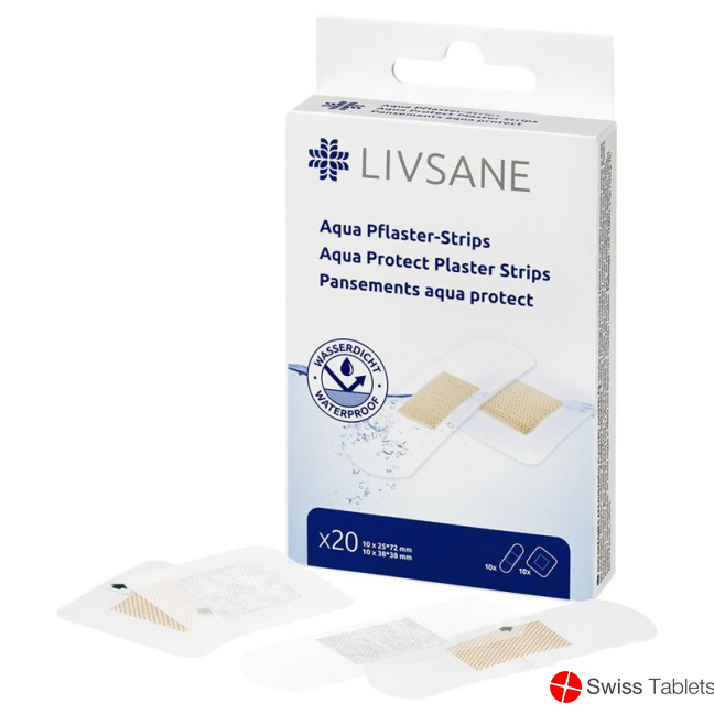 Livsane Aqua Pflaster-Strips 20 Stück buy online
