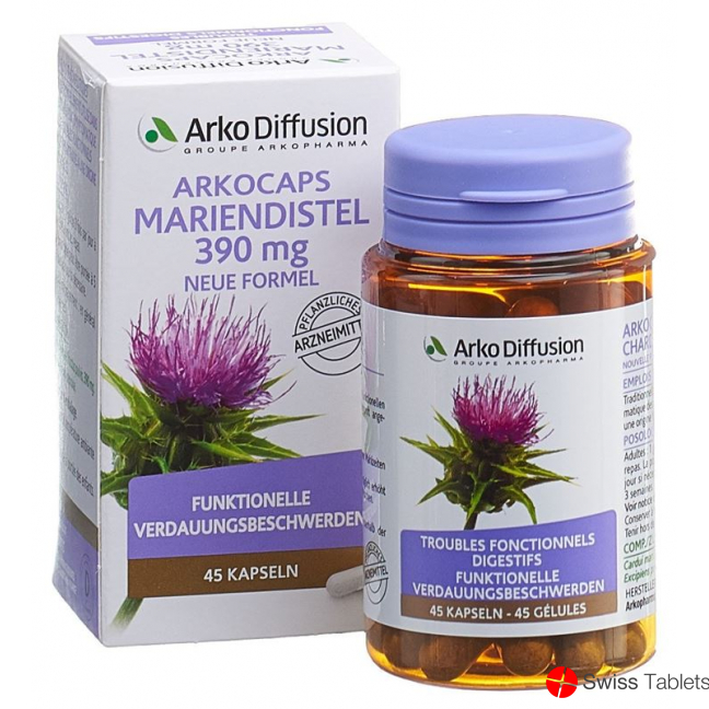 Arkocaps Mariendistel Kapseln 390mg Neue For 45 Stück buy online