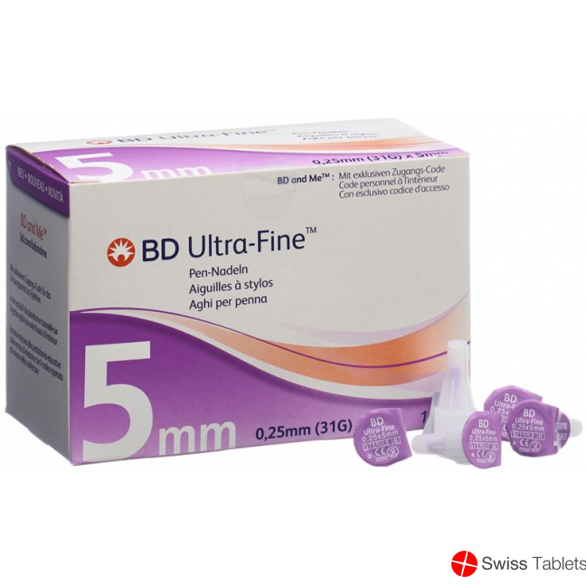 BD Ultra-Fine Pen Nadel 31g 0.25x5mm 105 Stück buy online