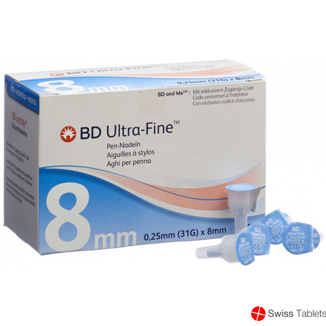 BD Ultra-Fine Pen Nadel 31g 0.25x8mm 105 Stück buy online