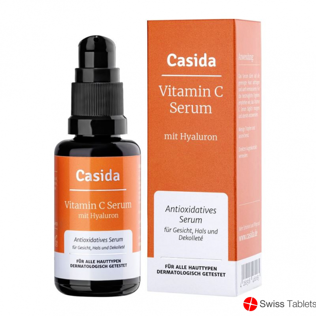 Casida Vitamin C Serum mit Hyaluron Dispenser 30ml buy online