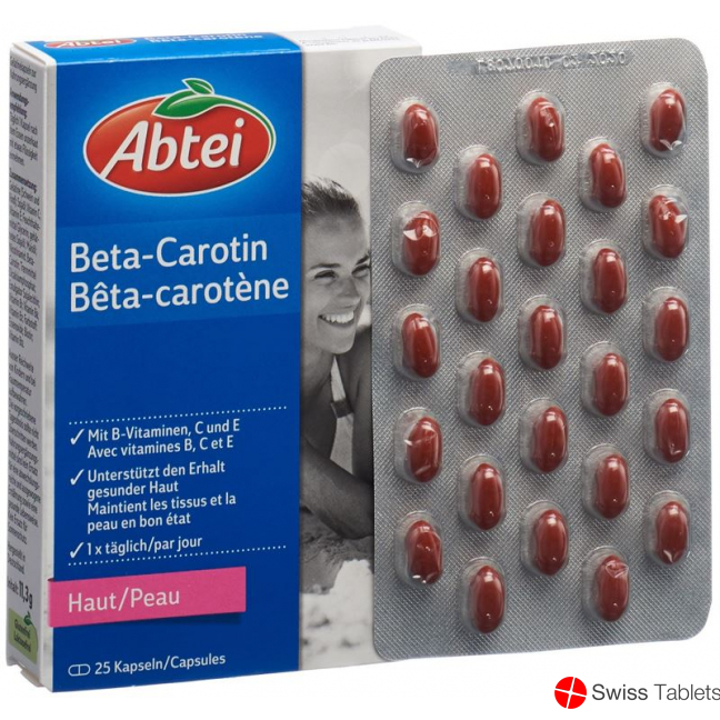 Abtei Beta-Carotene Capsules 25 pieces buy online