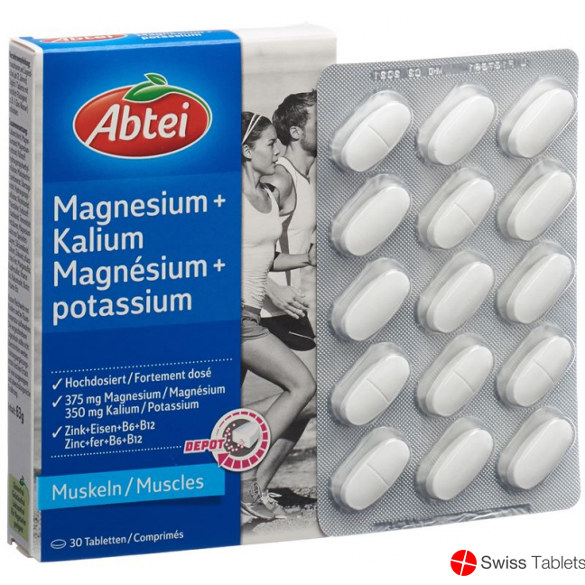 Abtei Magnesium + Potassium Depot 30 tablets buy online