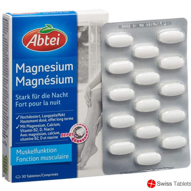 Abtei Magnesium Strong for Night Tablets Depot 30 Capsules buy online