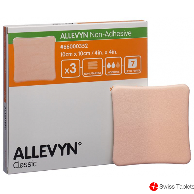 Allevyn Non-Adh Wundverband 10x10cm 3 Stück buy online