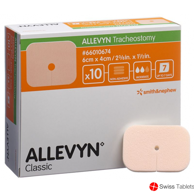 Allevyn Tracheostomy Wundverband 4x6cm 10 Stück buy online