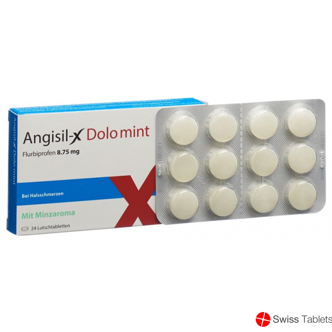 Angisil-x Dolo Lutschtabletten 8.75mg Mint 24 Stück buy online