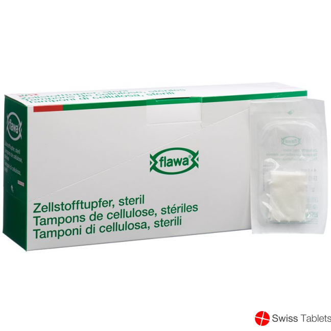 Flawa Zellstofftupfer 4x5cm Steril 70x 2 Stück buy online