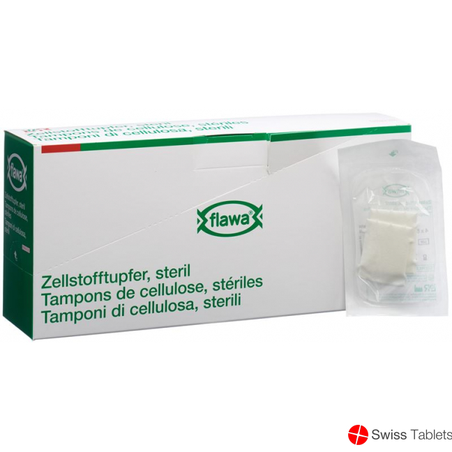 Flawa Zellstofftupfer 4x5cm Steril 50x 3 Stück buy online
