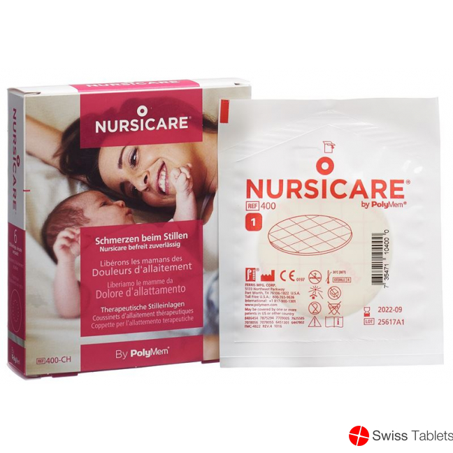 Polymem Nursicare Med Wund Stillpad ?63mm 6 Stück buy online