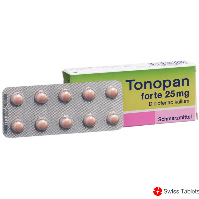Tonopan Forte Dragees 25mg 10 Stück buy online
