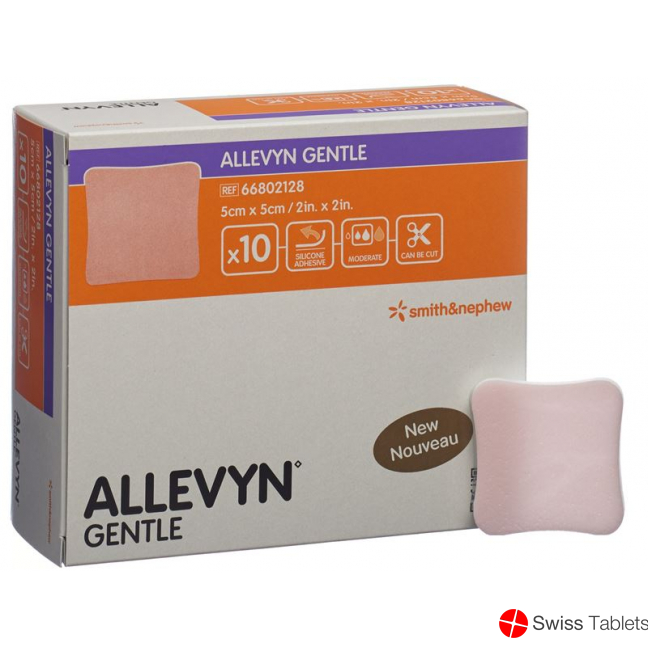 Allevyn Gentle Wundverband 5x5cm 10 Stück buy online
