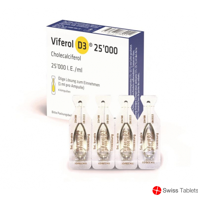 Viferol D3 Lösung 25000 Ie/ml Ampullen 4 Stück buy online