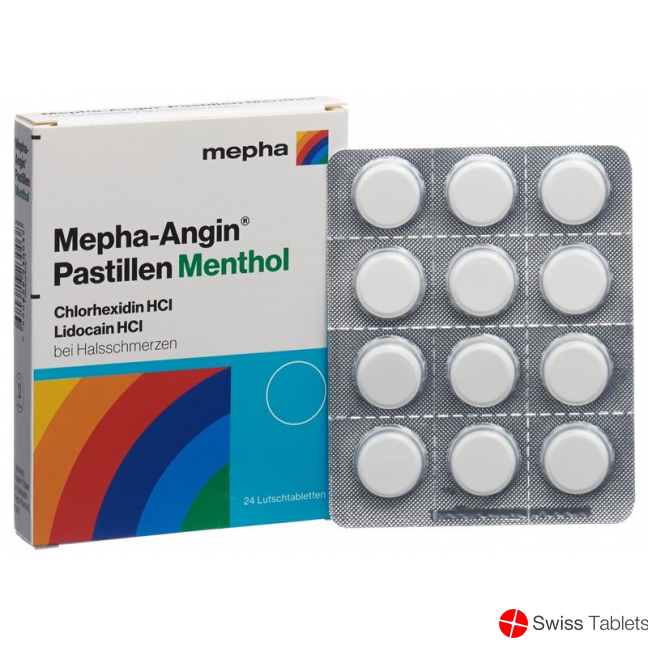 Mepha Angin lozenges Menthol 24 pcs