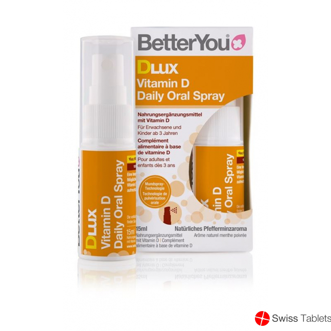 BetterYou DLux Vitamin D Daily Oral Spray 15ml buy online