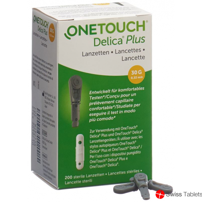 One Touch Plus Delica Lancets 200 pieces