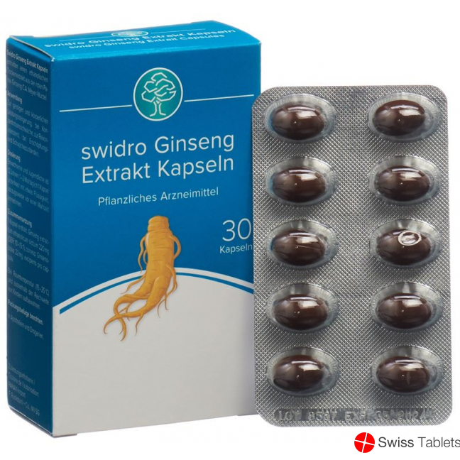 Swidro Ginseng Extrakt Kapseln 30 Stück buy online