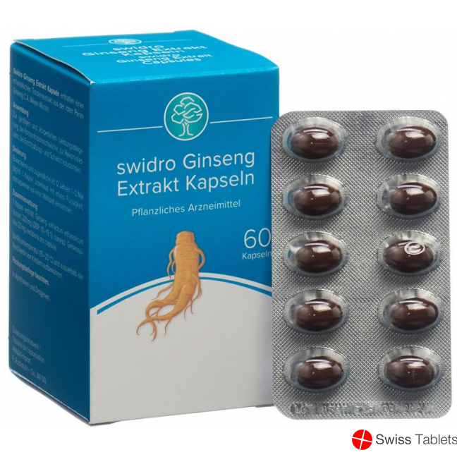 Swidro Ginseng Extrakt Kapseln 60 Stück buy online