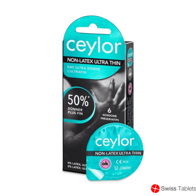 Ceylor Non Latex Condoms Ultra Thin 6 pieces