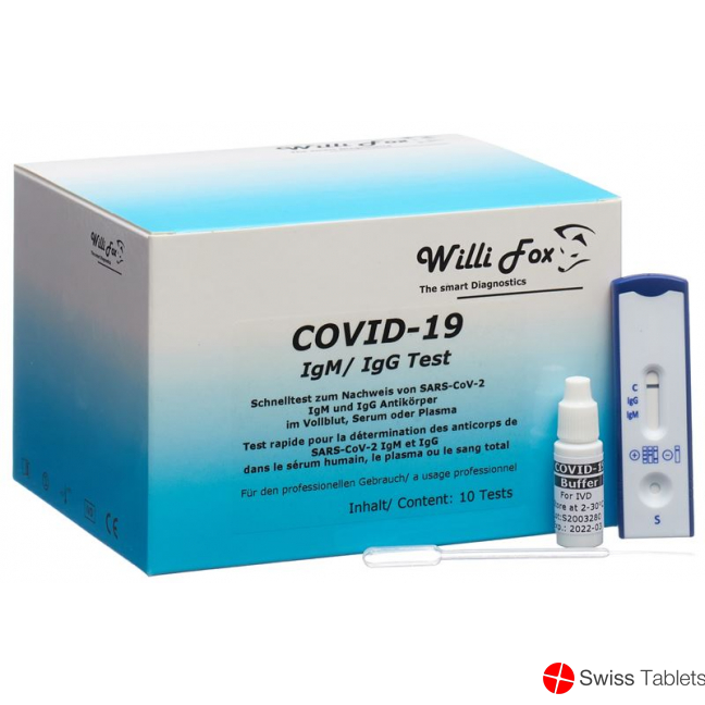 Willi Fox COVID-19 IgM / IgG rapid test 10 pcs