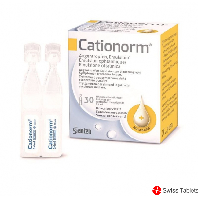 Cationorm Augentropfen-Emulsion 30 Monodosen 0.4ml buy online