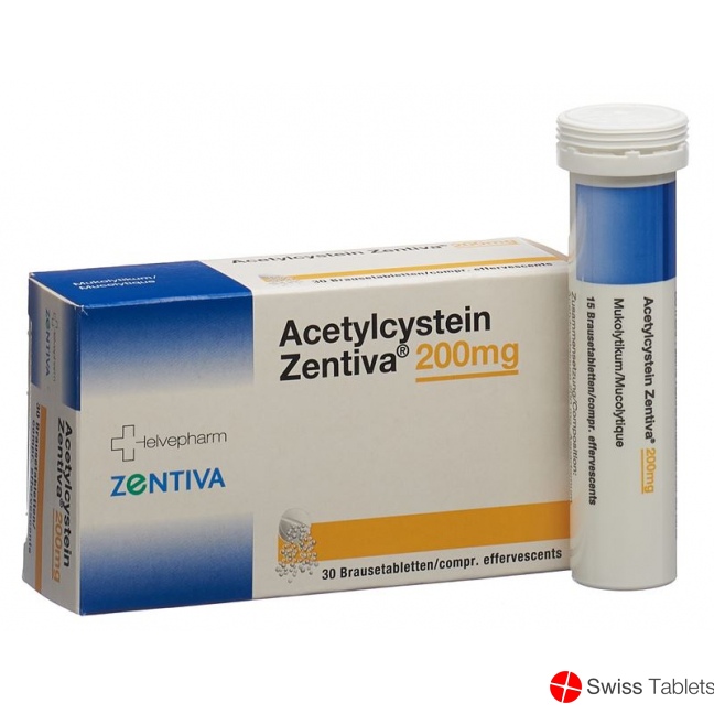 Acetylcystein Zentiva Brausetabletten 200mg 30 Stück buy online