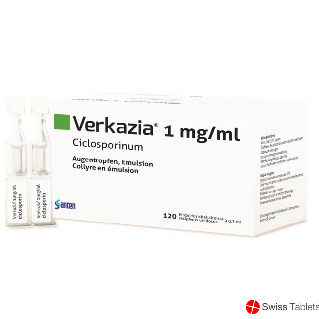 Verkazia Augentropfen 120 Monodosen 0.3ml buy online Verkazia Augentropfen 120 Monodosen 0.3ml buy online