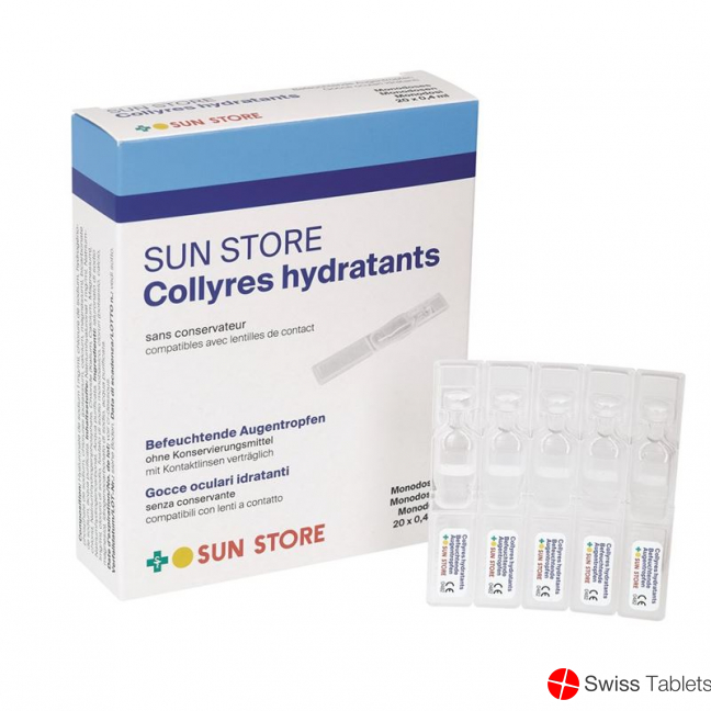 Sun Store Befeuchtende Augentropfen 20x 0.4ml buy online