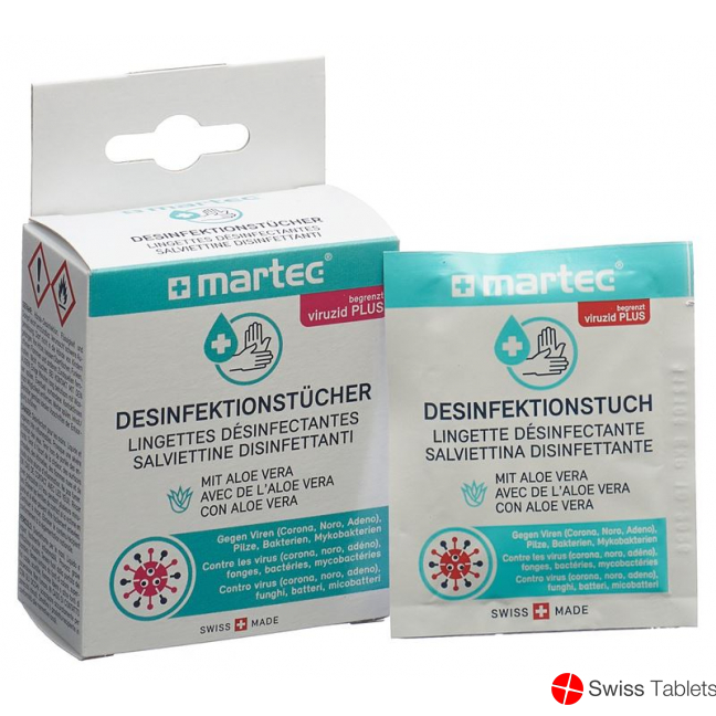 Martec Desinfektionstücher mit Aloe Vera 10 Stück buy online