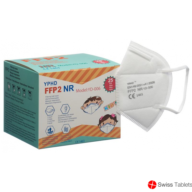 Yphd Children's respirator FFP2 25 pieces buy online
