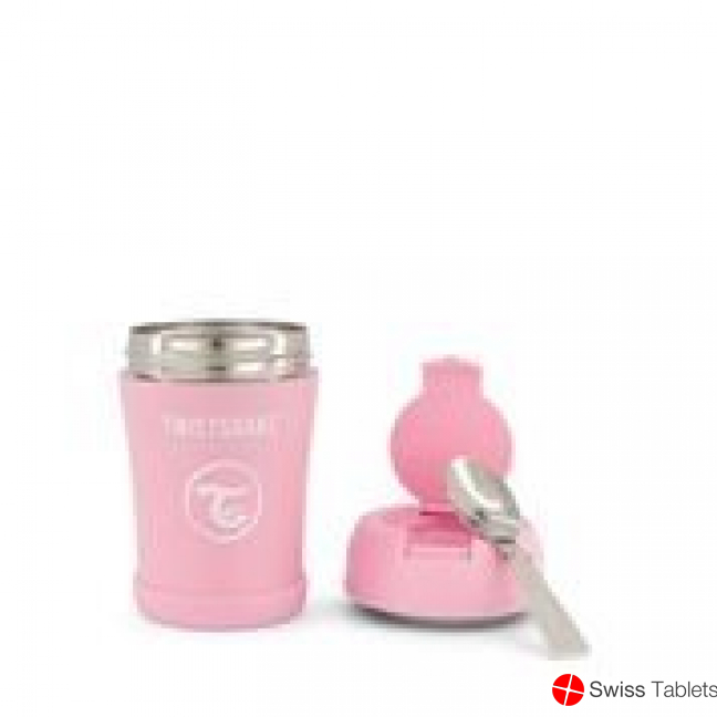 Twistshake Stainless Steel Food 350ml Pastel Pink buy online