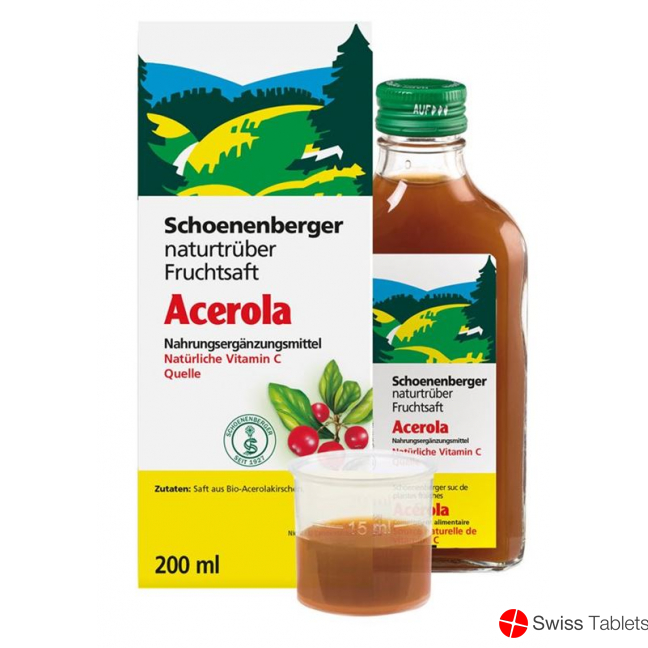 Schönenberger Acerola Nature Fruit Juice Organic 200ml buy online