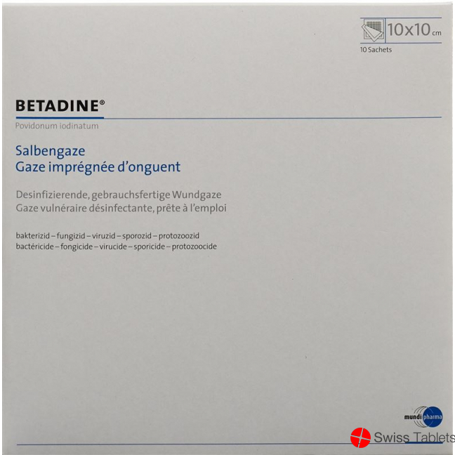 Betadine 10x10cm 10 Salbengazen buy online