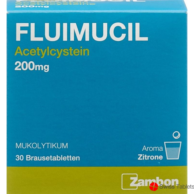 Fluimucil Brausetabletten 200mg Erwachsene Citron 30 Stück buy online