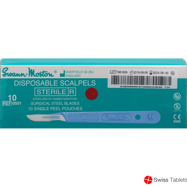 Swann Morton Skalpell 1x Steril No 10 10 Stück buy online