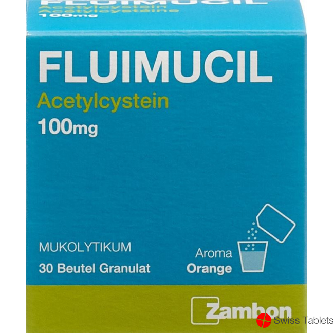 Fluimucil Granulat 100mg Kind Beutel 30 Stück buy online