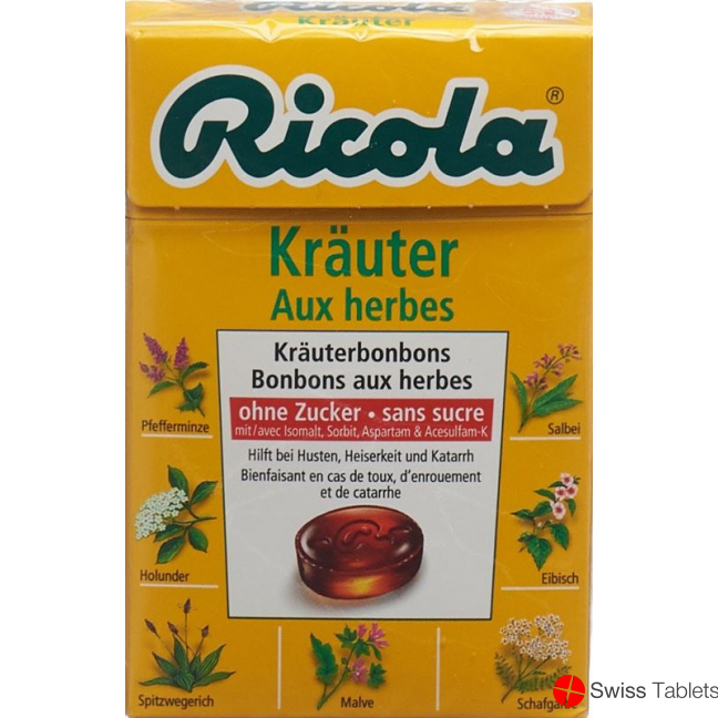 Ricola Kräuter Kräuterbonbons ohne Zucker 50g buy online