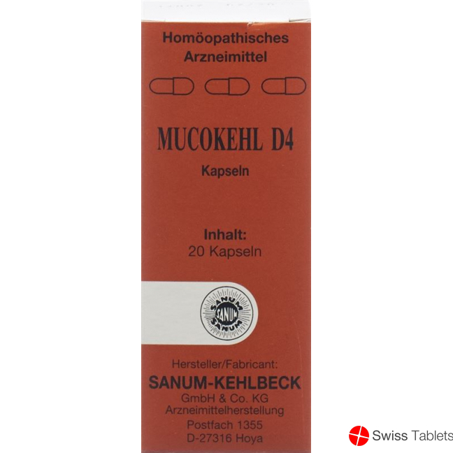 Mucokehl Kapseln D 4 20 Stück buy online