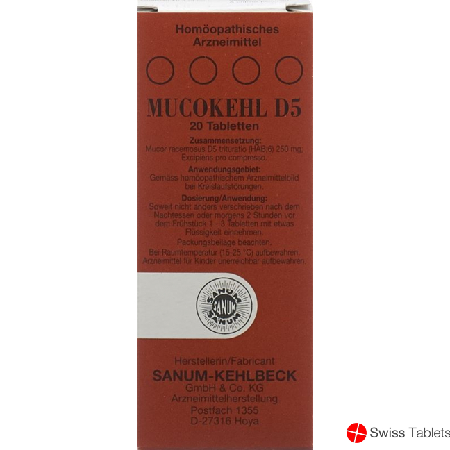Mucokehl Tabletten D 5 20 Stück buy online