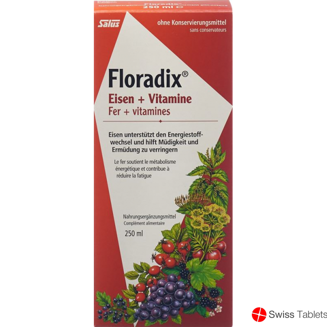 Floradix vitamins + organic iron Juice bottle 250ml buy online